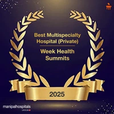 Best Multispeciality Hospital (Private) at The Week Health Summit, 2025. Best Multispeciality Hospital (Private) at The Week Health Summit, 2025.